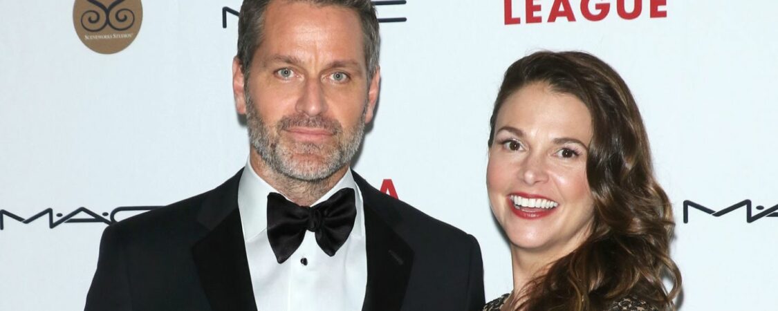 Peter Hermann and Sutton Foster at Drama League's 2019 Annual Benefit Gala